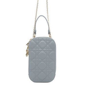 Christian Dior Lady Phone Holder Cannage Lambskin Case